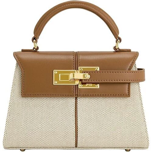 Women's Elise Top Handle Bag - Brown Canvas